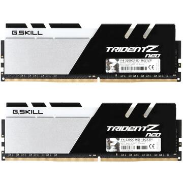 Memorie Memory Set G.SKILL TridentZ Neo AMD RGB F4-3200C16D-16GTZN (DDR4 DIMM; 2 x 8 GB; 3200 MHz; 16)