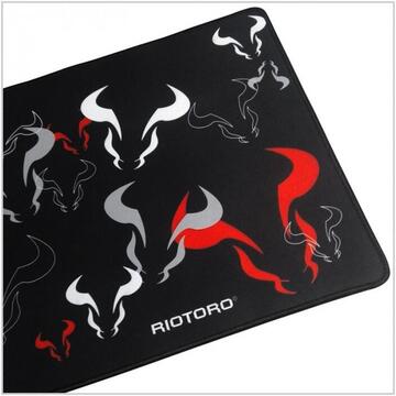 Mousepad Riotoro Gaming Multi Bull Extended XL Negru-Rosu-Alb