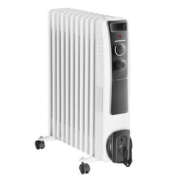 Calorifer Heinner HOH-Y11WB, 2500 W, 11 elementi, protectie supraincalzire, termostat reglabil, alb