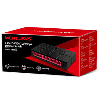 Switch MERCUSYS MS108G 8 porturi 10/100/1000Mbps