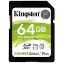 Kingston Canvas Select Plus SDS2/64GB (64GB; Class U1, V10; Memory card)