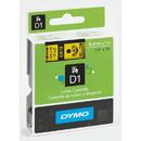 DYMO Tape DYMO D1- 6mm x 7m czarny/żółty S0720790 (6mm )
