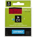 DYMO Tape DYMO D1 - 12 mm x 7 m, Negru / czerwony S0720570 (12mm )