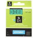 DYMO Tape DYMO D1- 12mm x 7m Negru/zielony S0720590 (12mm )