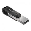 SanDisk USB flash drive SanDisk iXpand GO SDIX60N-128G-GN6NE (128GB; Lightning, USB 3.0; silver color)