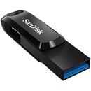 SanDisk USB flash drive SanDisk Ultra Dual GO SDDDC3-128G-G46 (128GB; USB 3.0, USB-C; black color)