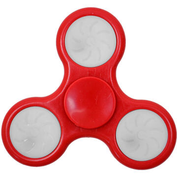 Jucarie antistres spinner PNI Speedy Red LED culoare rosu cu lumini LED