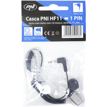 Casca PNI HF11 cu 1 pin 3.5 mm pentru toate statiile radio CB Midland, Albrecht, TTi, PNI