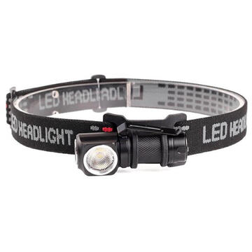 Lanterna frontala PNI Adventure F75 cu led 6W, 600 lm, din aluminiu, cu acumulator si incarcator magnetic cu USB