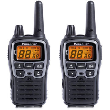 Statie radio Statie radio PMR/LPD portabila Midland XT70 set cu 2 buc. gri metalic cod C1180