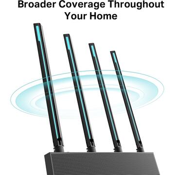 Router wireless TP-LINK Archer C80, AC1900, Full Gigabit, Dual Band, MU-MIMO, Wi-Fi Wave2