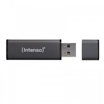 Memorie USB Intenso USB 32GB 6,5/28 Alu Line silver U2, Citire 28 MB/s, Scriere 6,5 MB/s