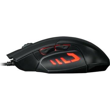 Mouse Inter-Tech Nitrox GX-62 LED, Mouse (Black)