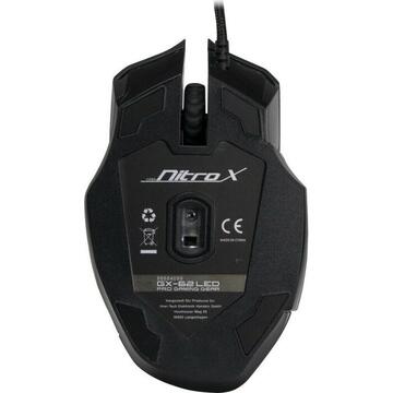 Mouse Inter-Tech Nitrox GX-62 LED, Mouse (Black)