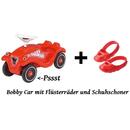 BIG BIG Bobby Car Classic red with Whisper Wheels and Shoe Care (800056053)
