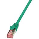 Patch Cable Cat.6 S/FTP green  1,50m, PrimeLine 