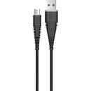 Devia Devia Cablu Fish MicroUSB Black (1.5m, impletitura nylon, 2.4A)-T.Verde 0.1 lei/buc