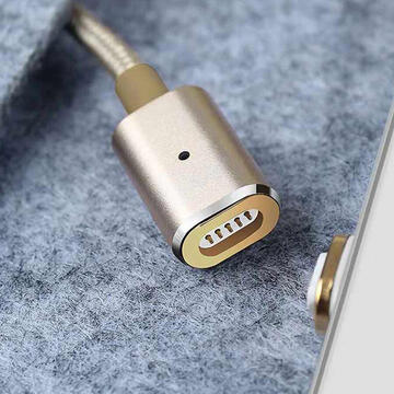 Mcdodo Cablu Magnetic MicroUSB Gold (1.2m, 2.4A max, led indicator)-T.Verde 0.1 lei/buc