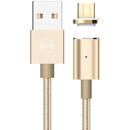 Mcdodo Mcdodo Cablu Magnetic MicroUSB Gold (1.2m, 2.4A max, led indicator)-T.Verde 0.1 lei/buc