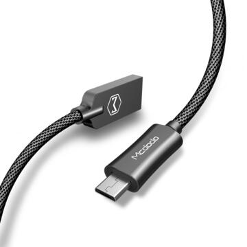 Mcdodo Cablu Knight MicroUSB Black (1.5m, QC4.0, impletitura nylon)-T.Verde 0.1 lei/buc