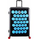 LEGO Troller 20 inch, material ABS, LEGO Brick Dots - negru cu puncte albastre