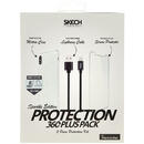 Skech Skech Pachet Husa Sparkle Clear + Cablu Lightning + Folie Sticla pentru iPhone XS / X
