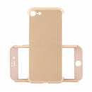 Just Must Just Must Carcasa Defense 360 iPhone 7 Gold (3 piese: protectie spate, protectie fata, folie sticla)