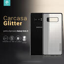 Devia Husa Silicon Glitter Soft Samsung Galaxy Note 8 Gun Black (margini electroplacate)