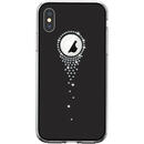 Devia Carcasa Angel Tears iPhone XS Max Black (cu cristale, protectie 360�)