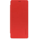 Meleovo Meleovo Husa Smart Flip Samsung Galaxy Note 8 Red (spate mat perlat si fata cu aspect metalic)