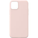 Lemontti Husa Silicon Soft Slim iPhone 11 Pro Pink Sand (material mat si fin, captusit cu microfibra)