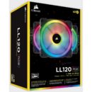 Corsair Corsair LL120 RGB LED Static Pressure 120 mm, PWM, three fans