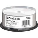 Verbatim BluRay BD-R DL Verbatim [ Spindle 25 | 50GB | 6x [WIDE PRINT NO ID hard coat]