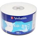Verbatim CD-R Verbatim [ 50pcs, 700MB, 52x, wrap | INKJET PRINTABLE