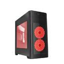 Gembird Gembird ATX case Fornax 1000R - red led fans, USB 3.0