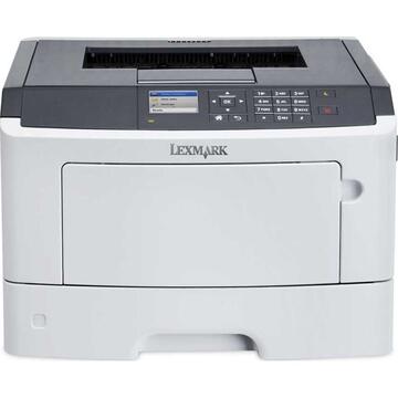 Imprimanta Refurbished Imprimanta Laser Monocrom Lexmark MS415dn, Duplex, A4, 38ppm, 1200 x 1200 dpi, USB, Retea