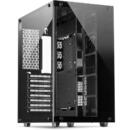 Inter-Tech C-701 panorama tower case (black, Tempered Glass)