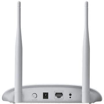 TP-LINK TL-WA801N wireless  300Mbps, port 10/100Mbps, 2 antene externe, pasiv PoE, 2T2R, Client, Universal/ WDS Repeater, wireless Bridge, WPA/WPA2, QSS