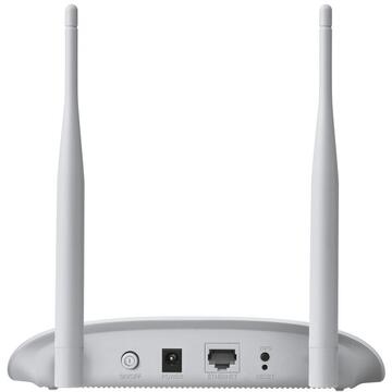 TP-LINK TL-WA801N wireless  300Mbps, port 10/100Mbps, 2 antene externe, pasiv PoE, 2T2R, Client, Universal/ WDS Repeater, wireless Bridge, WPA/WPA2, QSS