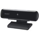 Aukey FHD, 1080p, USB, pentru apelare video (widescreen) si inregistrare, negru