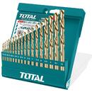 TOTAL Set burghiu pentru metal HSS: 19 buc