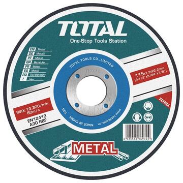 TOTAL Disc debitare metale - 125mm