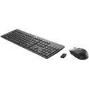 HP HP Slim Wireless Tastatura+Mouse, Fara fir, 104 taste, Butoane mouse 3/1, Negru