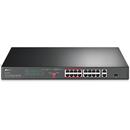 TP-LINK TL-SL1218P network switch Fast Ethernet (10/100) Black Power over Ethernet (PoE)