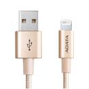 Adata CABLU USB2.0 la Apple Lightning ADATA, certificat MFi, 1m, 2.4A, gold, "AMFIAL-1MK-CGD"