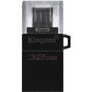 Kingston DataTraveler microDuo3 G2 USB flash drive 32 GB USB Type-A / Micro-USB 3.2 Gen 1 (3.1 Gen 1) Black