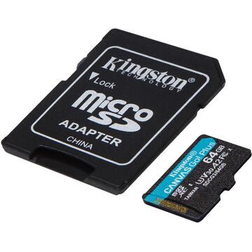 Card memorie Kingston Canvas Go! Plus memory card 64 GB MicroSD Class 10 UHS-I