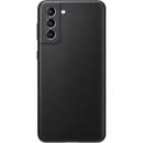 S21 Plus Leather Cover Black