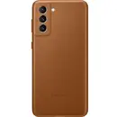 Samsung S21 Plus Leather Cover Brown