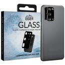 Eiger Eiger Folie Sticla Camera 2.5D Glass Samsung Galaxy S20 Clear Black (9H, 0.20mm)